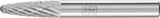 PFERD Frässtift RBF Hartmetall 6 mm Kopf-Ø 18 mm Schaft-Ø 6 mm Verzahnung 3 PLUS