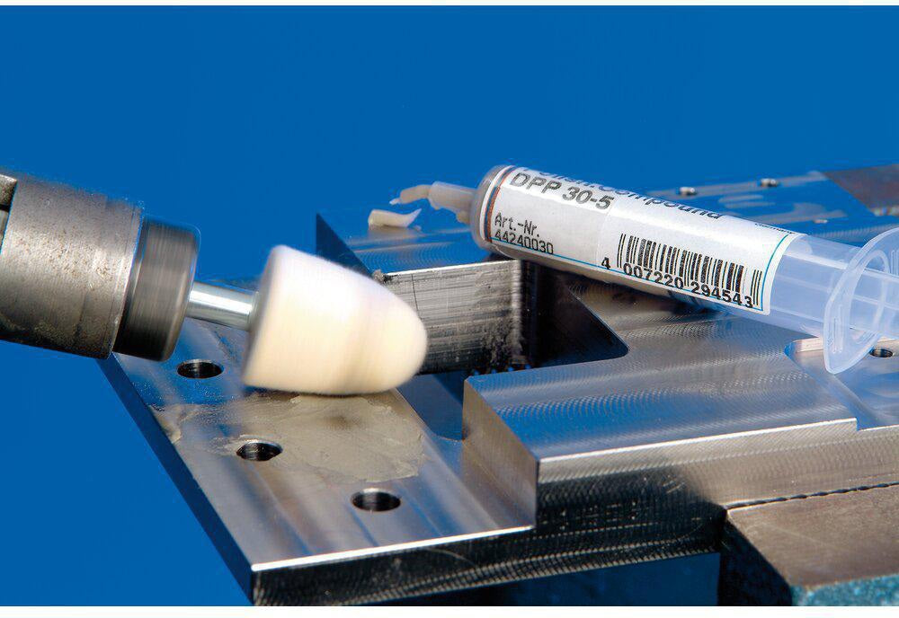 Filzpolierstift Zylinder 10x15 mm Schaft 6 mm von PFERD – mittlere Härte für exakte Formen