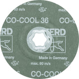 PFERD COMBICLICK CO-COOL Fiberscheibe Ø125 mm K36 Keramikkorn für INOX & Aluminium