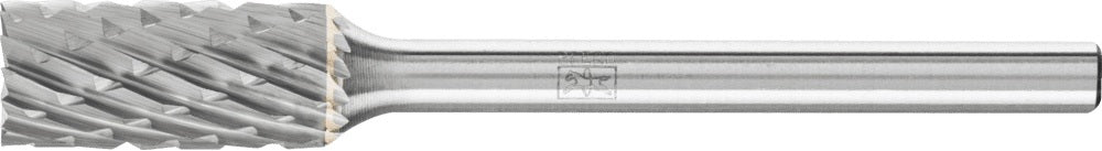 PFERD Kleinfrässtift Form ZYAS 2 mm Hartmetall mit 3 PLUS Verzahnung für präzises Fräsen