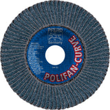 PFERD POLIFAN Z SGP CURVE STEELOX Fächerscheibe Ø125 mm Körnung 40 für INOX und Stahl