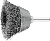 PFERD Topfbürste TBU Ø 50 mm Stahldraht 0,3 mm Schaft 6 mm für Bohrmaschine