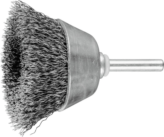 PFERD Topfbürste TBU Ø 50 mm Stahldraht 0,3 mm Schaft 6 mm für Bohrmaschine