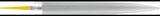 PFERD CORINOX Präzisionsfeile 200 mm, rund, 8 mm, SH2 – für Edelstahl und GFK/CFK