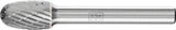 PFERD Frässtift TRE 6 mm Hartmetall Verzahnung 3 PLUS für Zerspanung
