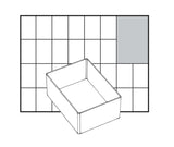 raaco Einsatz 55 A7-1 – Transparenter PP-Einsatz 79x109x47 mm