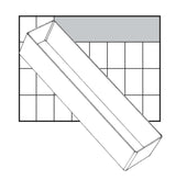 raaco Einsatz 55 A8-3, 55x235x47 mm, transparent, aus PP