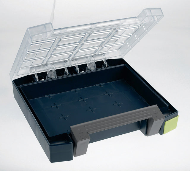 RAACO Sortimentskoffer boxxser 55 4x4-0, 241x225x55 mm, Unterteil PP/Deckel PC