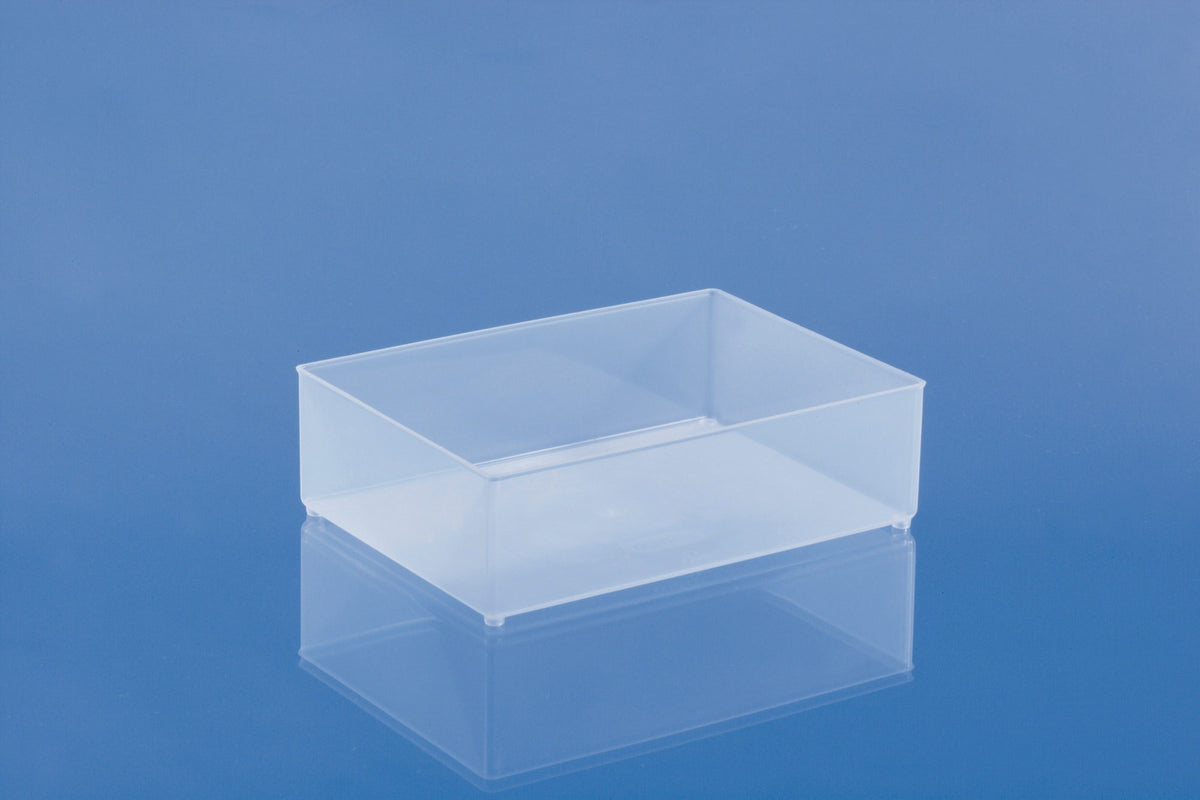 raaco Einsatz 55 A6-1 B.109xT.157xH.47mm transparent aus PP – 12 Stück
