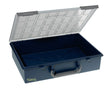 raaco Sortimentskasten Assorter 80 4x8-0, B.338xT.261xH.78mm, 5er-Pack, Unterteil dunkelblau, Deckel transparent