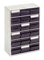 RAACO ESD Stahlmagazin 918-02 mit 18 Schubladen, leitfähig, inkl. Erdungskabel