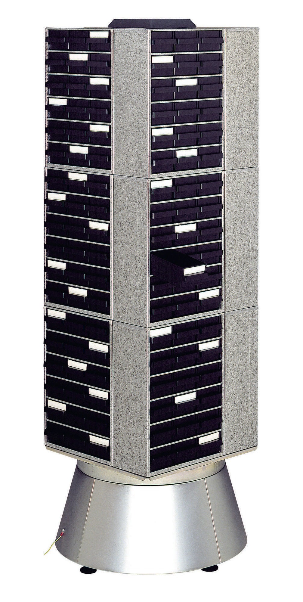 RAACO ESD Drehturm für Magazine Serie 900 – 680x680x1600 mm, leitfähig, galvanisiert