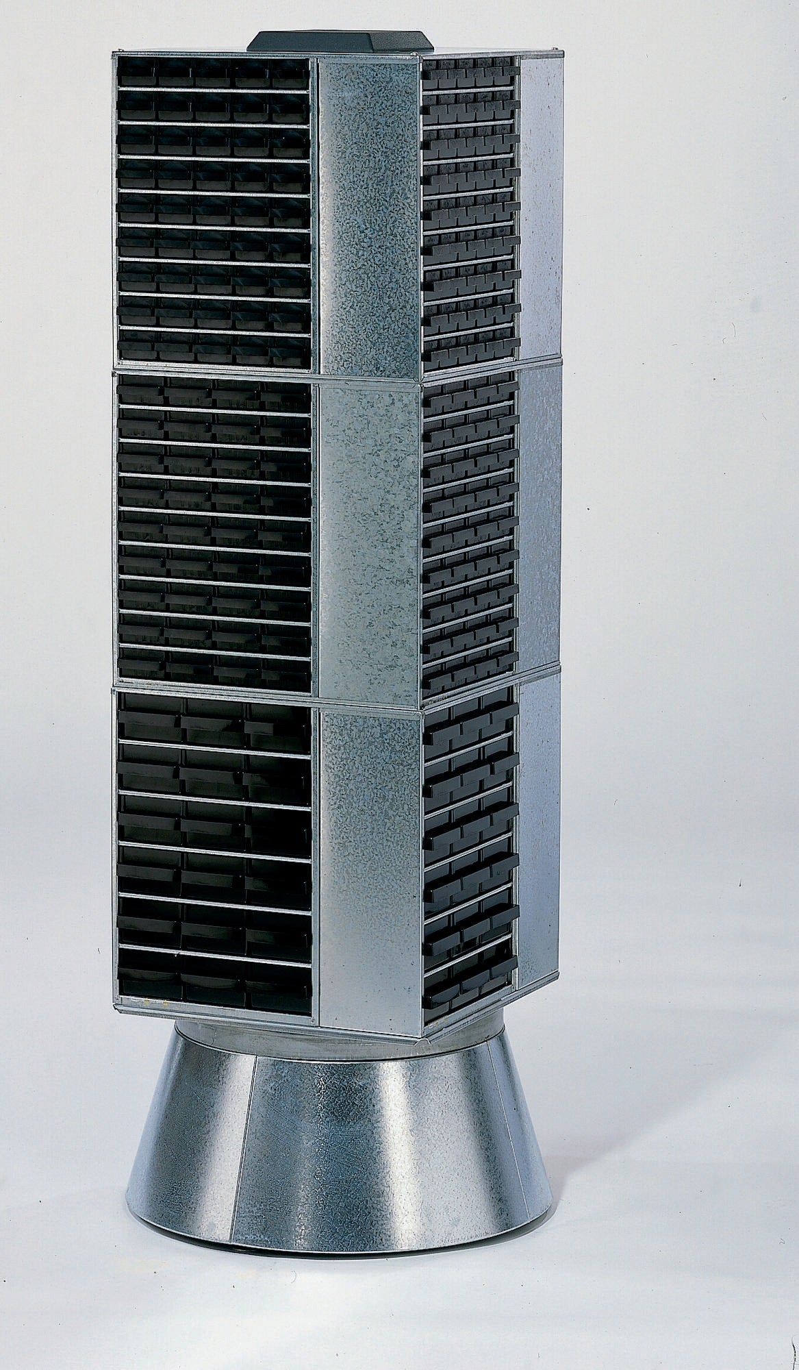 RAACO ESD Drehturm für Magazine Serie 900 – 680x680x1600 mm, leitfähig, galvanisiert