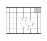 RAACO Einsatz 80 BA8-1 55x79x69 mm transparent aus PP für Regalsysteme