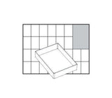 raaco Einsatz A71 B.79xT.109xH.24mm transparent aus PP – 48 Stück Regalzubehör
