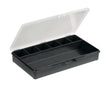 raaco Sortierkasten Box 7L – 271x173x41 mm, 7 feste Fächer, transparent, PP