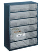 RAACO Kleinteilemagazin Stahlmagazin 918-02, 18 Schubladen, B306xT150xH417 mm, Stahlblech