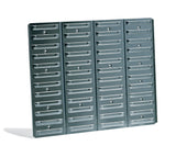 RAACO Sichtboxen-Paneel mit 48 Schlitzen, 520 x 440 mm, galvanisiert, 6er-Pack