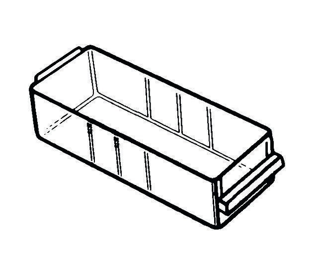 RAACO Ersatzschublade 150-00 B55xT153xH41mm PP transparent – passgenau & unterteilbar