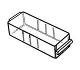 RAACO Ersatzschublade 150-00 B55xT153xH41mm PP transparent – passgenau & unterteilbar