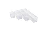 RAACO Einsatz 55 A9-3 39x163x47 mm transparent – 30 Stück für Regalsysteme