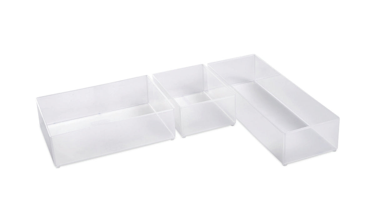 raaco Einsatz 55 A6-1 B.109xT.157xH.47mm transparent aus PP – 12 Stück