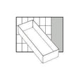 raaco Einsatz 55 A7-2, 79x218x47 mm, transparent, aus PP