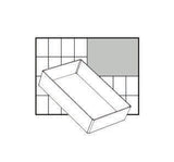 raaco Einsatz 55 A6-1 B.109xT.157xH.47mm transparent aus PP – 12 Stück