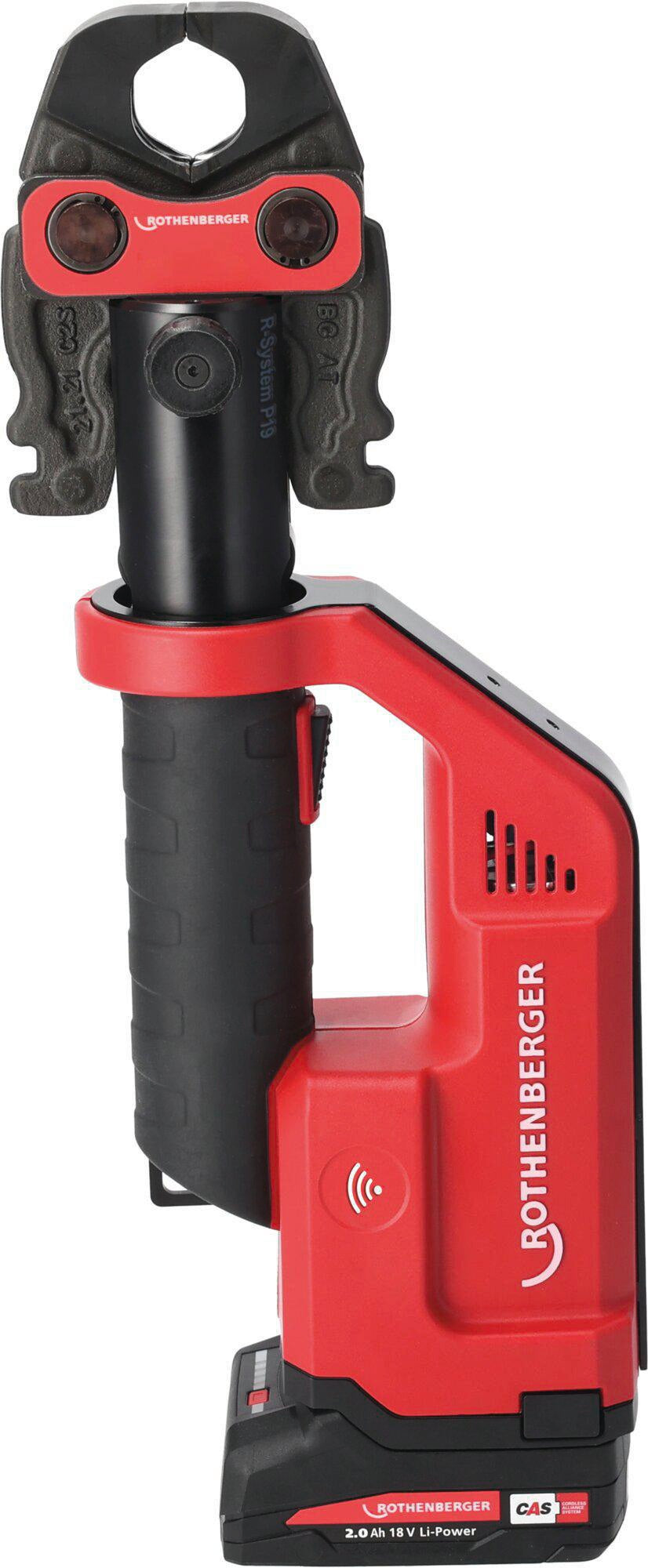 ROTHENBERGER Akku-Pressmaschine ROMAX COMPACT III Basic Set 19 kN 15-35 mm