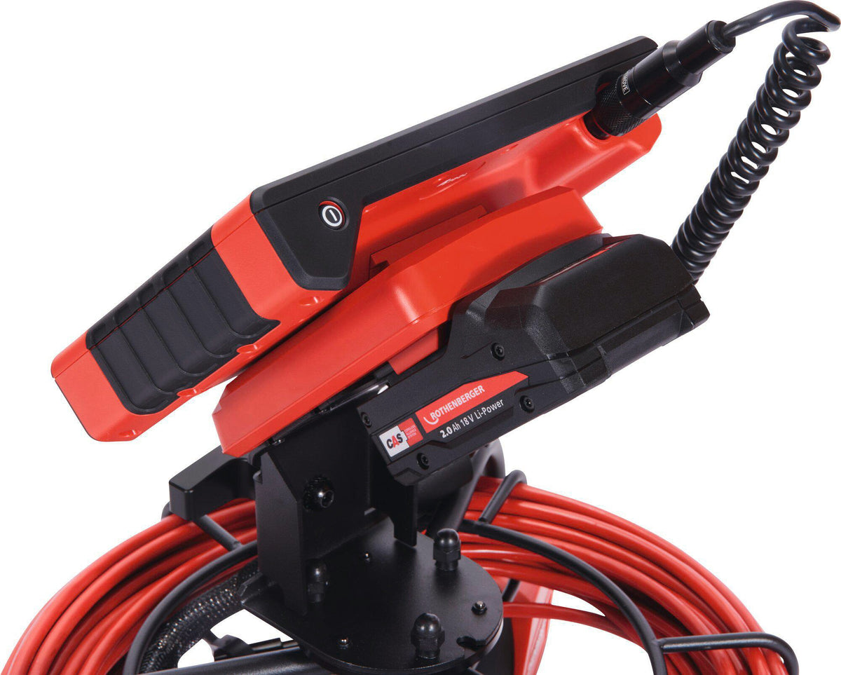 ROTHENBERGER ROCAM mini HD Inspektionskamera Set – Full-HD, 22 m Kabel, Ø 25 mm Kamerakopf