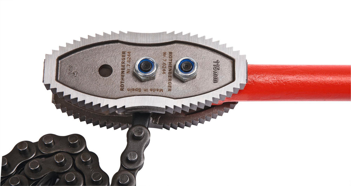 ROTHENBERGER Kettenrohrzange HEAVY DUTY 940 mm für Rohre bis 4 Zoll