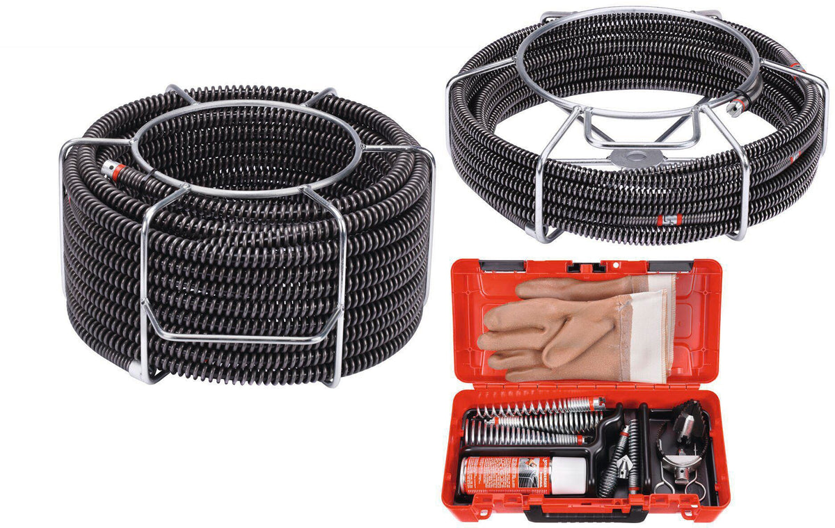 ROTHENBERGER Spiralen-/Werkzeugset 16-teilig mit Standardspiralen 16-22 mm