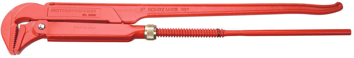 ROTHENBERGER Rohrzange 90° 300 mm – Chrom-Vanadium-Stahl, für Rohre bis 1 Zoll
