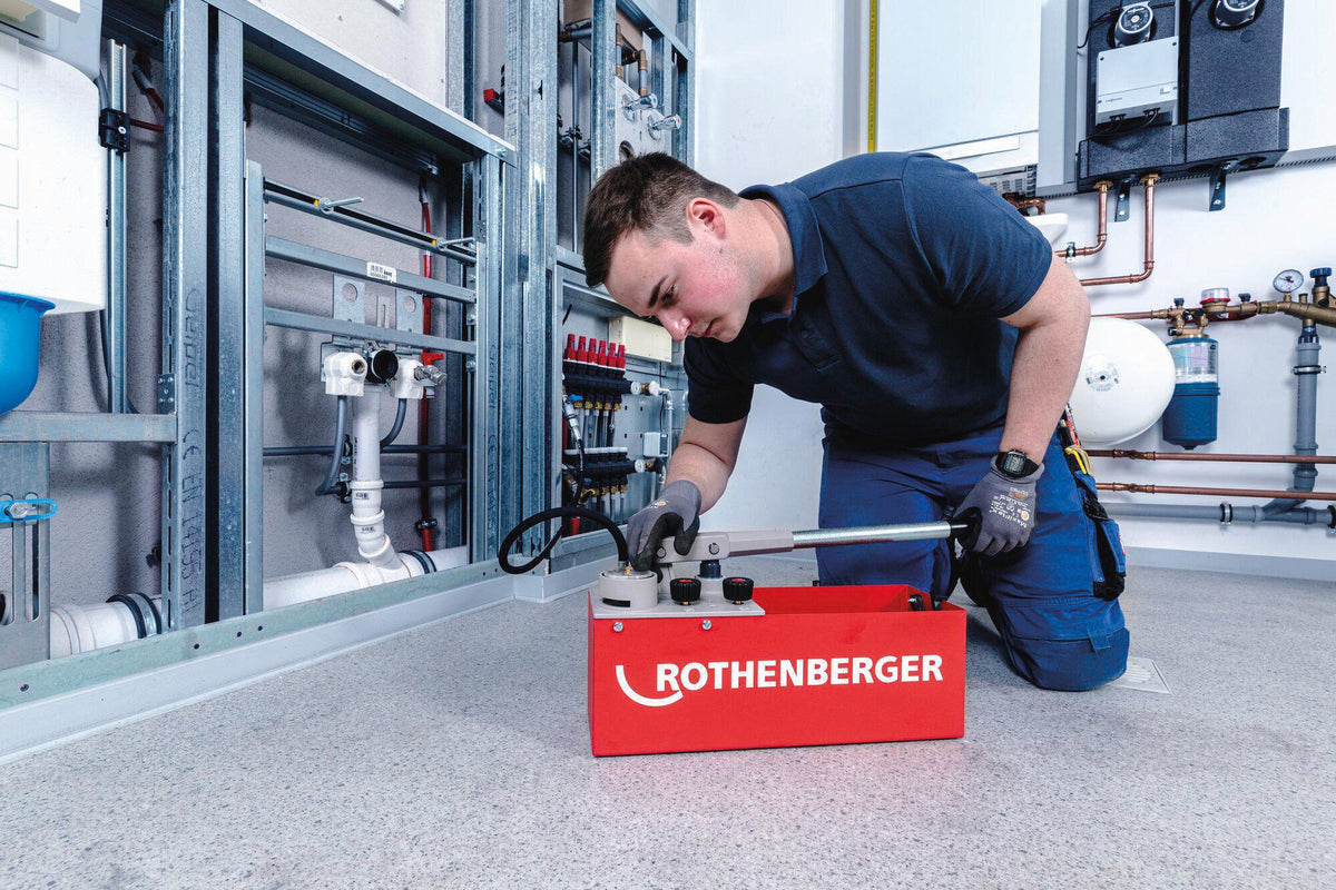 ROTHENBERGER Prüfpumpe RP 50 S Inox 0-60 bar – Edelstahl, 12 l, R 1/2″