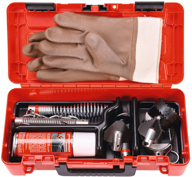 ROTHENBERGER Werkzeugset L 11-teilig für R600/R650/R750 – Profi-Set für Rohrreinigung