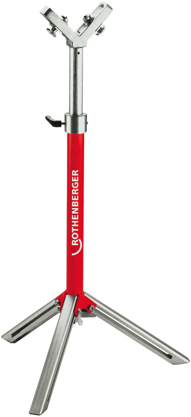 ROTHENBERGER Rohrauflageständer für Rohre R1/2–6″ – höhenverstellbar bis 1200 mm, 120 kg