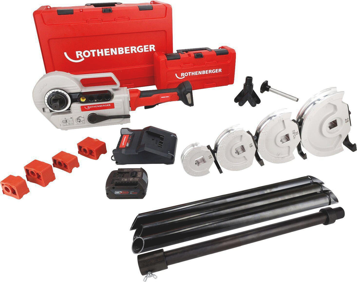 ROTHENBERGER ROBEND 4000 E Akku-Rohrbiegegeräteset 1/2-1 1/8 Zoll CAS