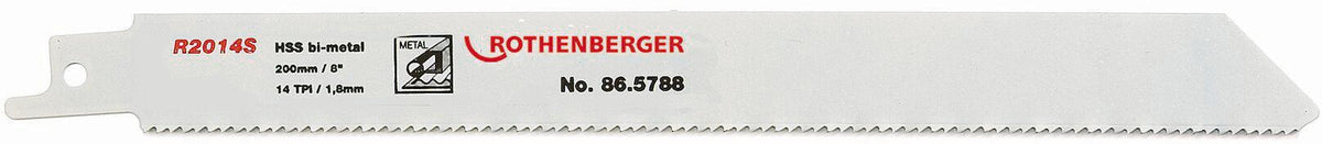 ROTHENBERGER Säbelsägeblatt R1514S, 150 mm, HSS Bi-Metall, 5 Stück für Metall- und Rohrprofile
