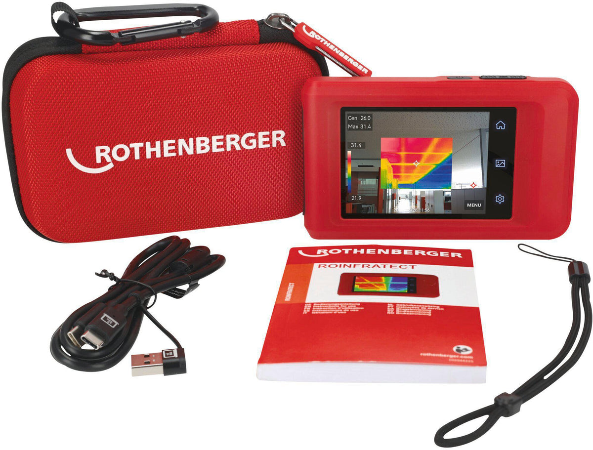 ROTHENBERGER ROINFRATECT Wärmebildkamera 640x480 Pixel – -20°C bis 400°C, 54h Akku