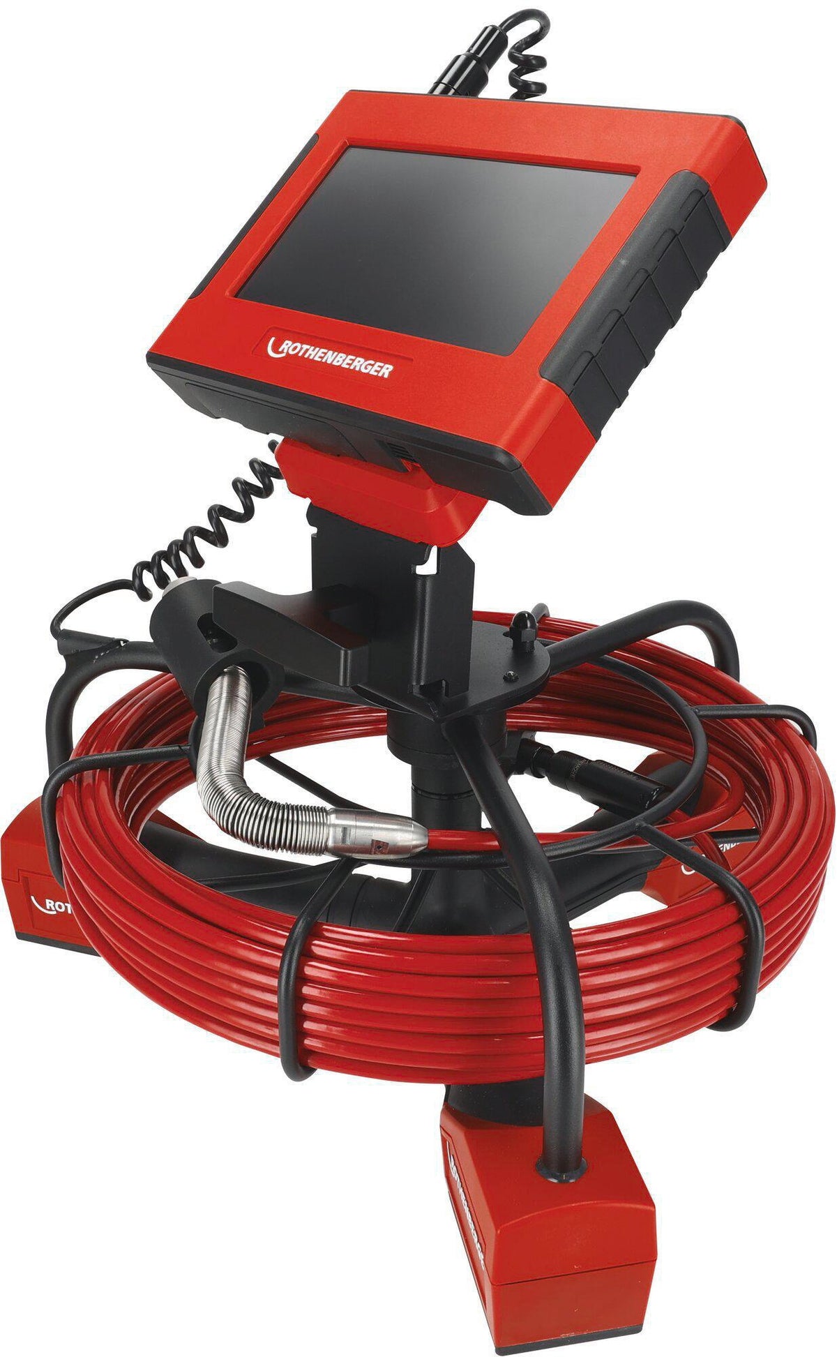 ROTHENBERGER ROCAM mini HD Inspektionskamera Set – Full-HD, 22 m Kabel, Ø 25 mm Kamerakopf