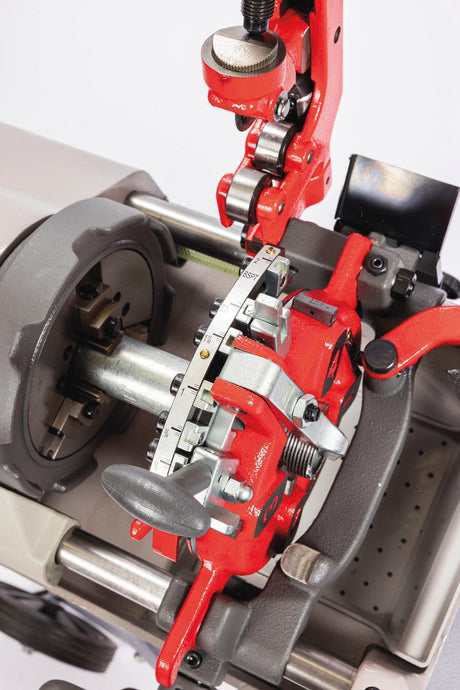 ROTHENBERGER ROPOWER® 50 R Gewindeschneidmaschine BSPT 1150 W – Automatik-Schneidkopf & fahrbarer Arbeitswagen