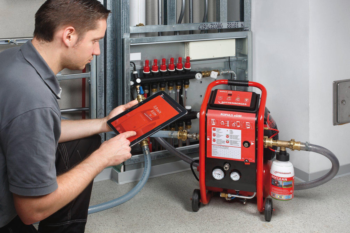 ROTHENBERGER ROPULS Spülkompressor – 8 bar, 230 V, für Fußbodenheizung & Trinkwasser