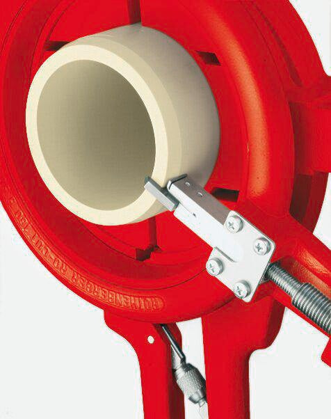 ROTHENBERGER ROCUT® 160 Set – Abstech- und Anfas-Systemwerkzeug für Kunststoffrohre Ø 110–160 mm