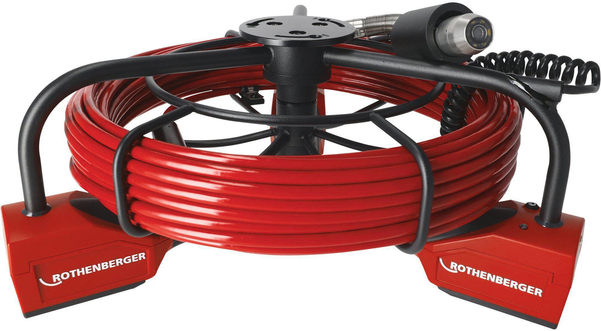 ROTHENBERGER ROCAM mini HD Inspektionskamera Set – Full-HD, 22 m Kabel, Ø 25 mm Kamerakopf