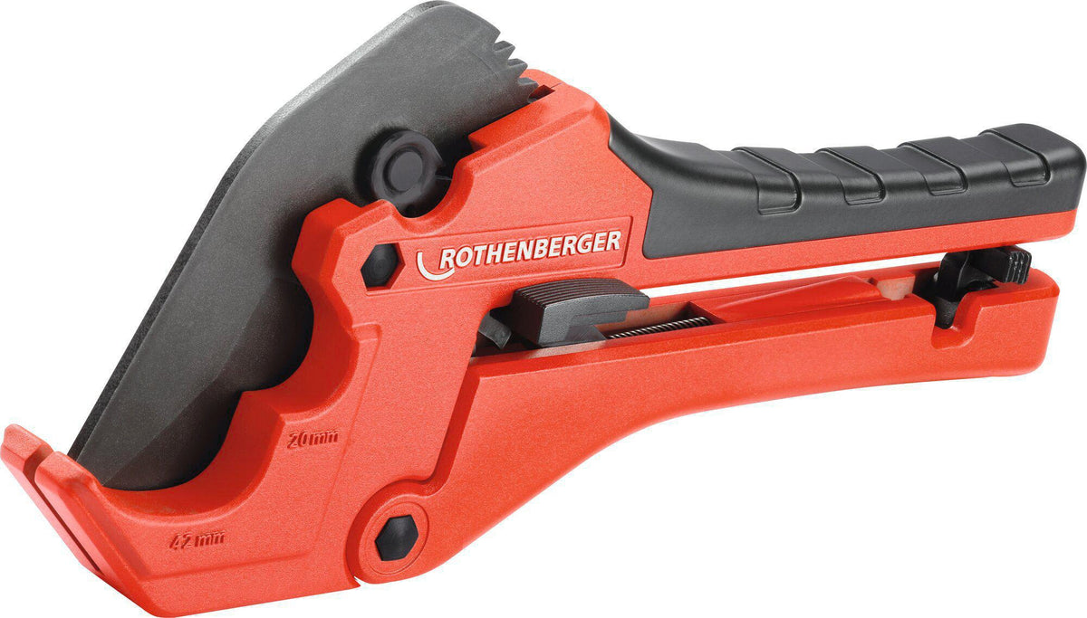 ROTHENBERGER ROCUT® 42 TWIN CUT Kunststoffschere für PE/PEX/PB/PVC/PPR Rohre bis 42 mm