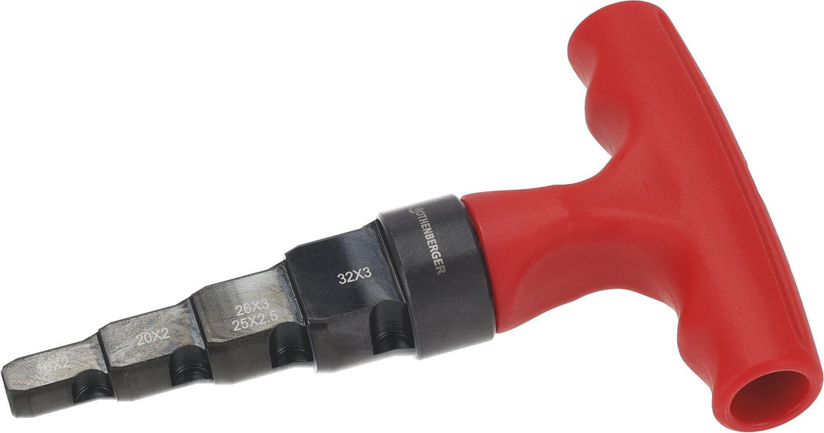ROTHENBERGER ROCALIBER L Kalibrierwerkzeug 40-63 mm mit RO-Ratchet – Kalibrieren & Entgraten