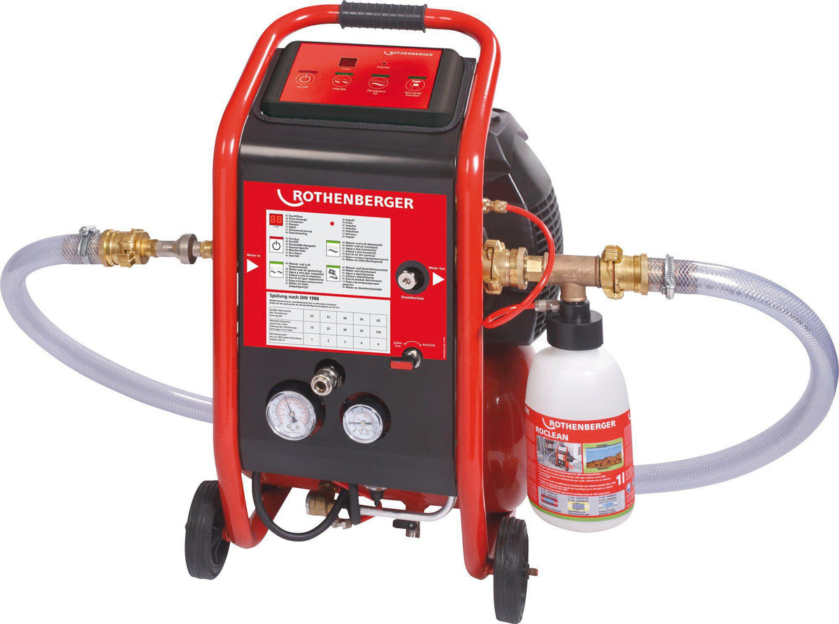 ROTHENBERGER ROPLUS D Spülkompressor – 8 bar, 230 V, für Heizung & Trinkwasser