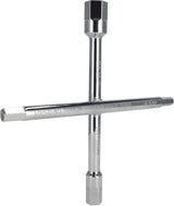 ROTHENBERGER Sanitärkreuzschlüssel 220x220mm 10-Fach-Funktion für Heizkörperventile und Stockschrauben