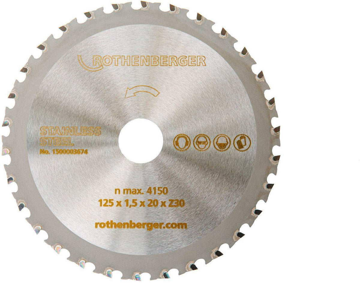 Rothenberger DURACUT Uni AD Sägeblatt 125 mm Z28 für Ne-Metalle und Kunststoffe