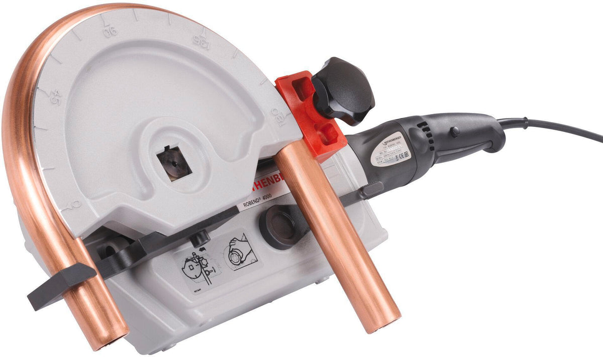 ROTHENBERGER Elektrobiegegerät-Set ROBEND® 4000 1010 W – Kaltbiegen bis 180° für Rohre 15–28 mm